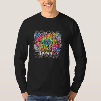 幼稚園分隊絞り染めヒョウT漂白 Tシャツ