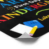 幼稚園初日のサイン ポスター (角)