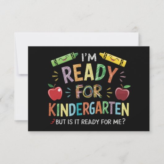 幼稚園初日の楽しい思い出 サンキューカード (正面)