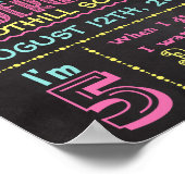 幼稚園初日の黒板ポスター ポスター (角)