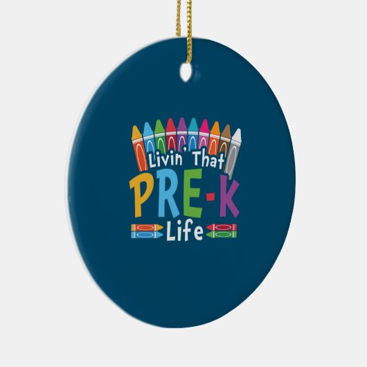 幼稚園前の生活を生きる幼稚園前 セラミックオーナメント (右)