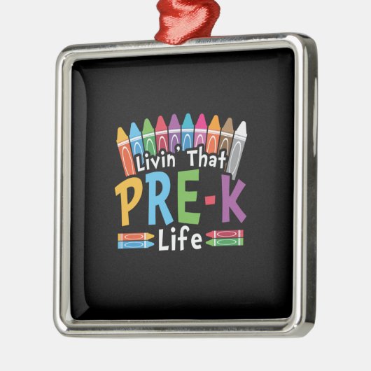 幼稚園前の生活を生きる幼稚園前 メタルオーナメント (左)