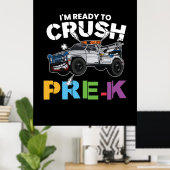 幼稚園前を潰す準備ができている幼稚園 ポスター (ホームオフィス)