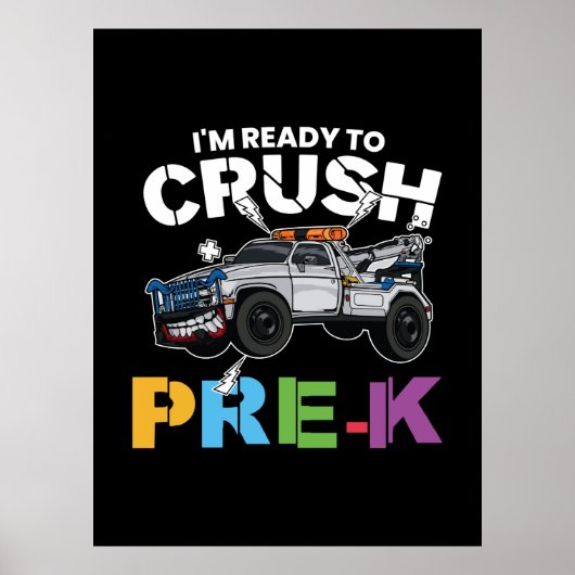 幼稚園前を潰す準備ができている幼稚園 ポスター (正面)