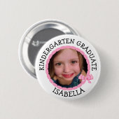 幼稚園卒パーソナライズされた業写真ボタン 缶バッジ (正面&裏面)
