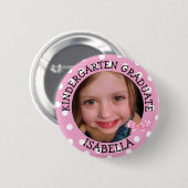 幼稚園卒パーソナライズされた業写真ボタン 缶バッジ (正面&裏面)