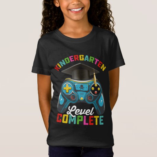 幼稚園卒園おめでとうゲーミング Tシャツ (正面)