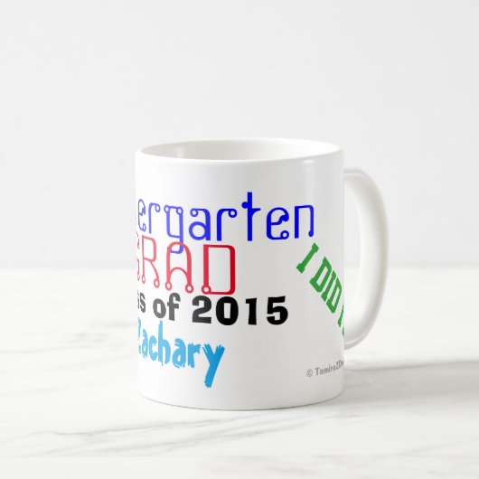 幼稚園卒園学年号 コーヒーマグカップ (正面右)