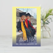 幼稚園卒園式お知らせ写真カード 招待状 (スタンド正面)