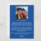 幼稚園卒園式お知らせ写真カード 招待状 (裏面)