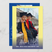 幼稚園卒園式お知らせ写真カード 招待状 (正面/裏面)