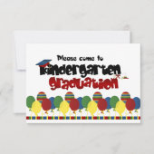 幼稚園卒園式お知らせ招待状 招待状 (正面)