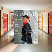 幼稚園卒園式の雑誌風招待状カバー 招待状