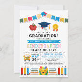 幼稚園卒園式招待状 招待状 (正面)