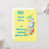 幼稚園卒園挨拶カード カード (正面/裏面インサイチュ)