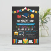 幼稚園卒園用黒板 招待状 (スタンド正面)