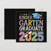 幼稚園卒園 2025年 卒業記念 学校 招待状 (正面/裏面)