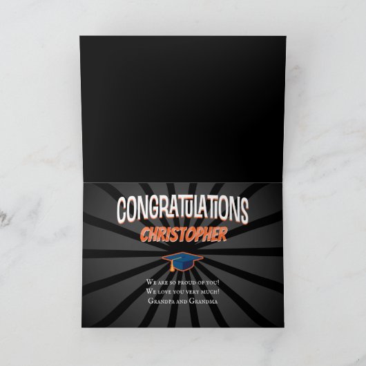 幼稚園卒業おめでとう カード (内部)