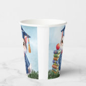 幼稚園卒業かわいいねこ少女 紙コップ (右)