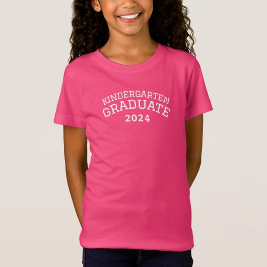 幼稚園卒業かわいいシャツ卒業女たち Tシャツ (正面)