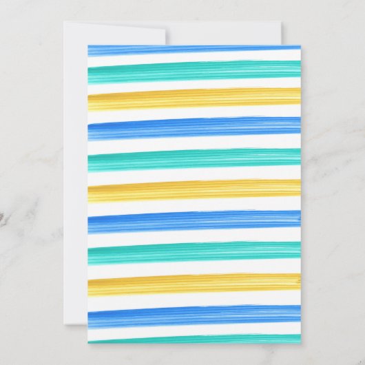 幼稚園卒業プールパーティの招待状 招待状 (裏面)