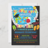 幼稚園卒業プールパーティー- Boy B 招待状 (正面)