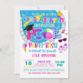 幼稚園卒業プールパーティー- Girl W 招待状 (正面)