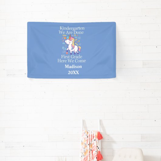 幼稚園卒業一年生ユニコーンパーティー 横断幕 (インサイチュ)