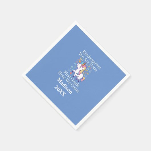 幼稚園卒業一年生ユニコーン スタンダードカクテルナプキン (角)