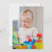 幼稚園卒業写真 招待状 (裏面)