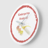 幼稚園卒業式、カスタム贈り物 ラージ壁時計 (傾斜)