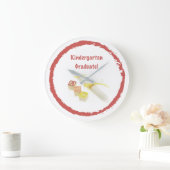 幼稚園卒業式、カスタム贈り物 ラージ壁時計 (ホーム)