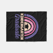 幼稚園卒業式Ra学校最終日 フリースブランケット (正面(横))