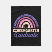 幼稚園卒業式Ra学校最終日 フリースブランケット (正面)