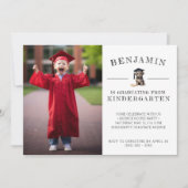 幼稚園卒業招待状スクラッフィー子犬 招待状 (正面)