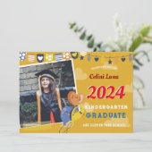幼稚園卒業招待状（写真あり） 招待状 (スタンド正面)