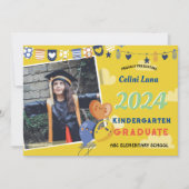 幼稚園卒業招待状(写真あり) 招待状 (正面)