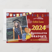 幼稚園卒業招待状（写真あり） 招待状 (正面)