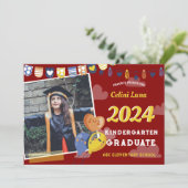 幼稚園卒業招待状（写真あり） 招待状 (スタンド正面)