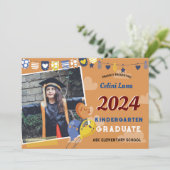 幼稚園卒業招待状（写真あり） 招待状 (スタンド正面)