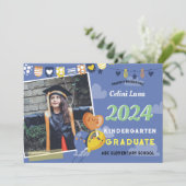 幼稚園卒業招待状（写真あり） 招待状 (スタンド正面)