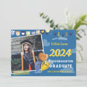 幼稚園卒業招待状（写真あり） 招待状 (スタンド正面)