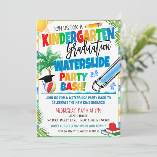 幼稚園卒業招待状 招待状 (スタンド正面)