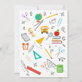 幼稚園卒業招待状 招待状 (裏面)