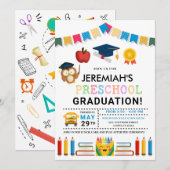 幼稚園卒業招待状 招待状 (正面/裏面)