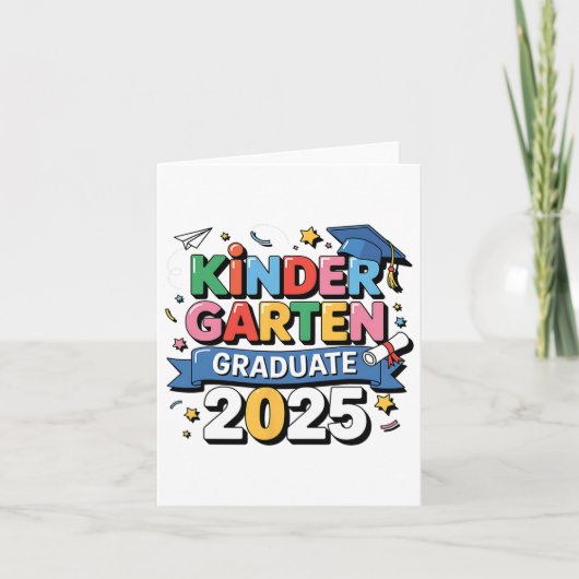 幼稚園卒業2025大学院児童少年Gi カード (正面)