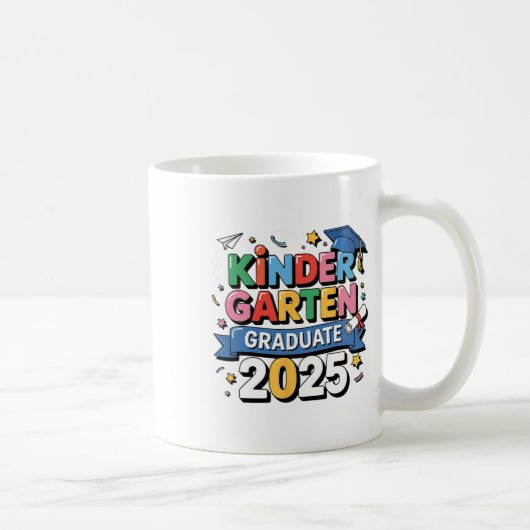幼稚園卒業2025大学院児童少年Gi コーヒーマグカップ (右)