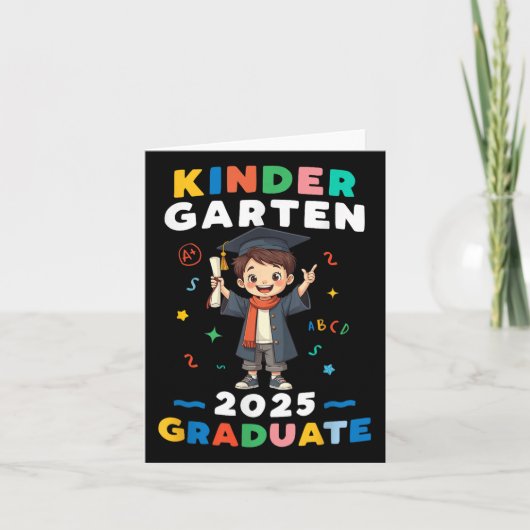 幼稚園卒業2025少年キッズ卒業Te カード (正面)