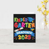 幼稚園卒業2025 Pre-k大学院生B カード (黄色い花)