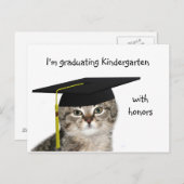 幼稚園卒業 案内ポストカード (正面/裏面)